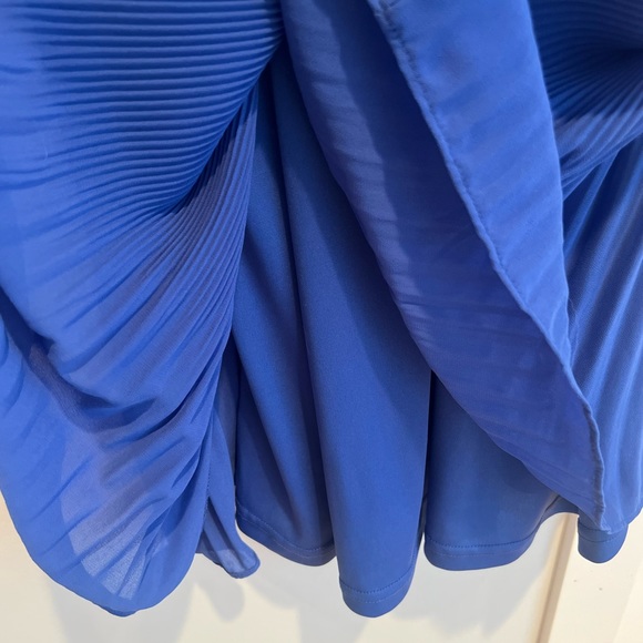 She + Sky Royal Blue pleated shift dress, size small - Picture 6 of 7